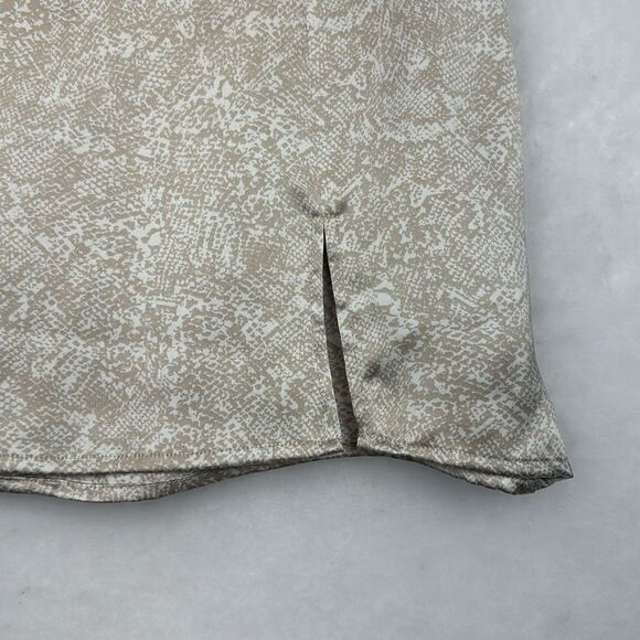 Forever 21 Silk Mini Skirt Snake Print Sz M - Picture 3 of 6